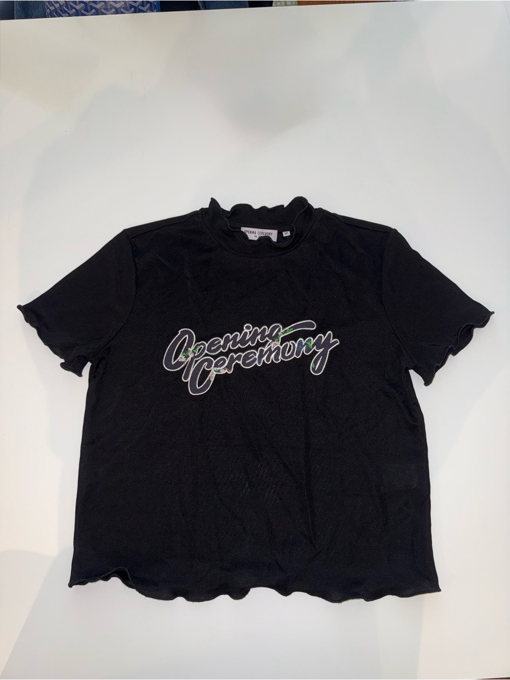 Opening Ceremony Black Logo Tee